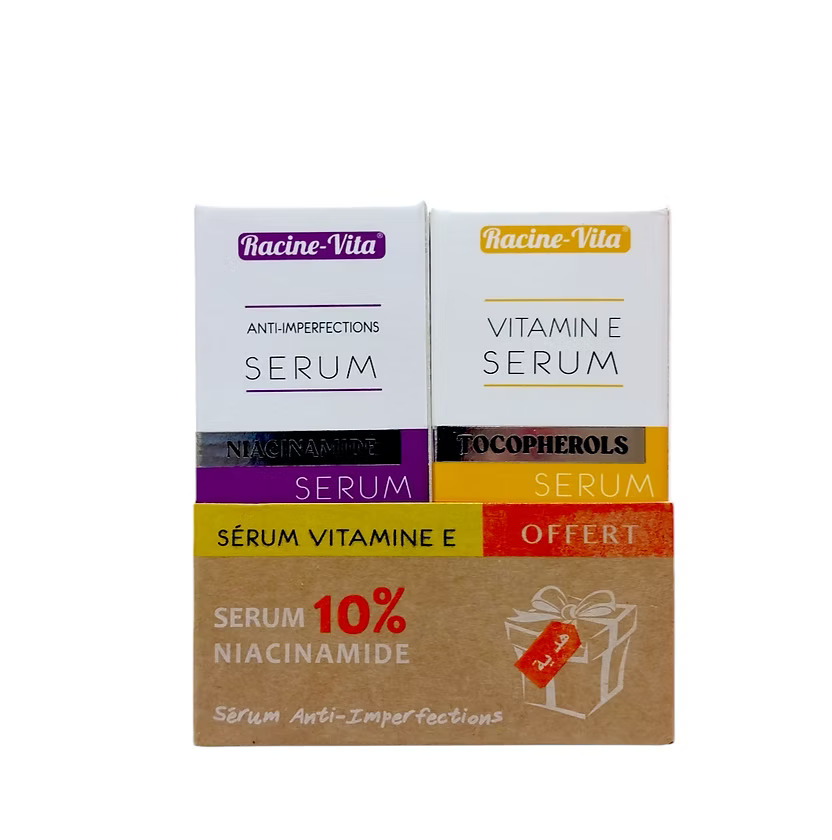 OFFRE PACK RACINE-VITA NIACINAMIDE SERUM 10ML + VITAMINE E SERUM 10ML