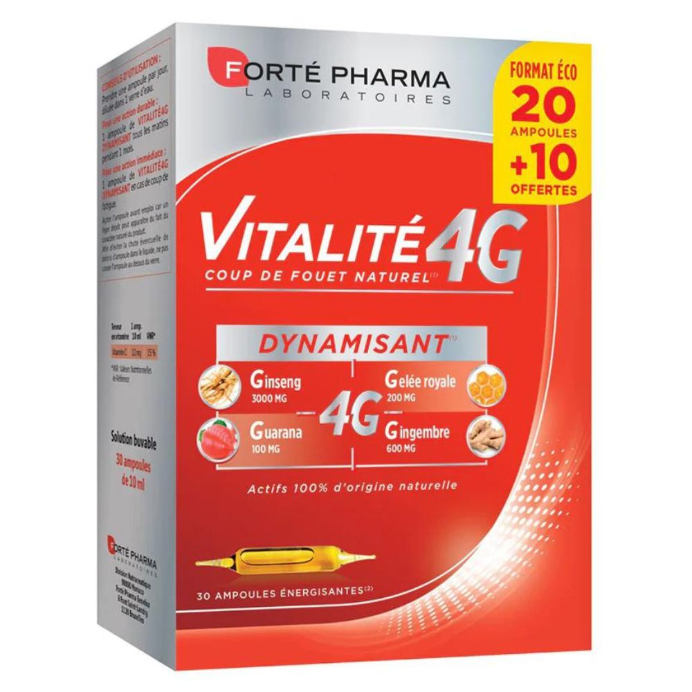 FORTE PHARMA VITALITÉ 4G DYNAMISANT 30 AMPOULE