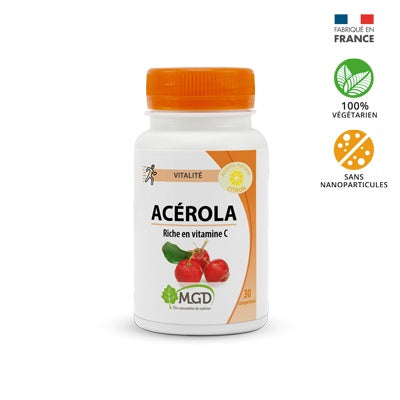 MGD ACÉROLA CITRON PILULIER 30 COMPRIMÉS