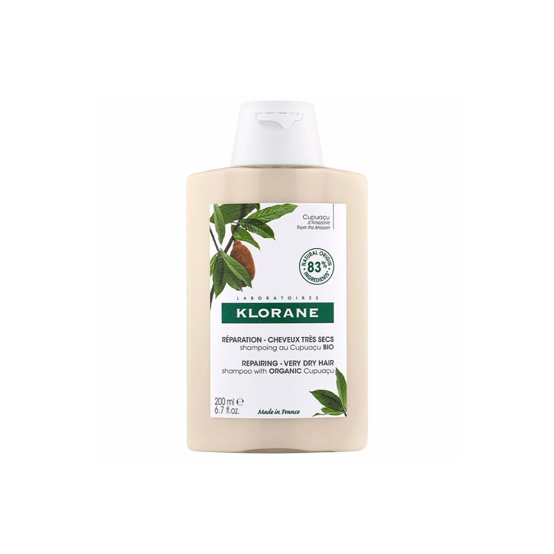 Klorane – Shampoing Réparation au Cupuaçu BIO – Cheveux très secs 200ml