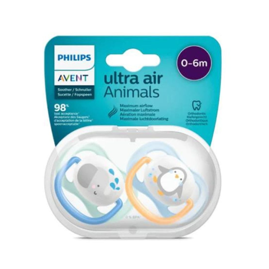 AVENT SUCETTE ORTHO 0-6M BOY ELEP/PENG