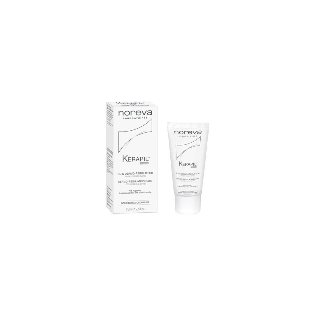KERAPIL Soin Dermo Régulateur anti Rugosités, Anti Poils Incarnés 75ml – Jambes, Maillot, Barbe