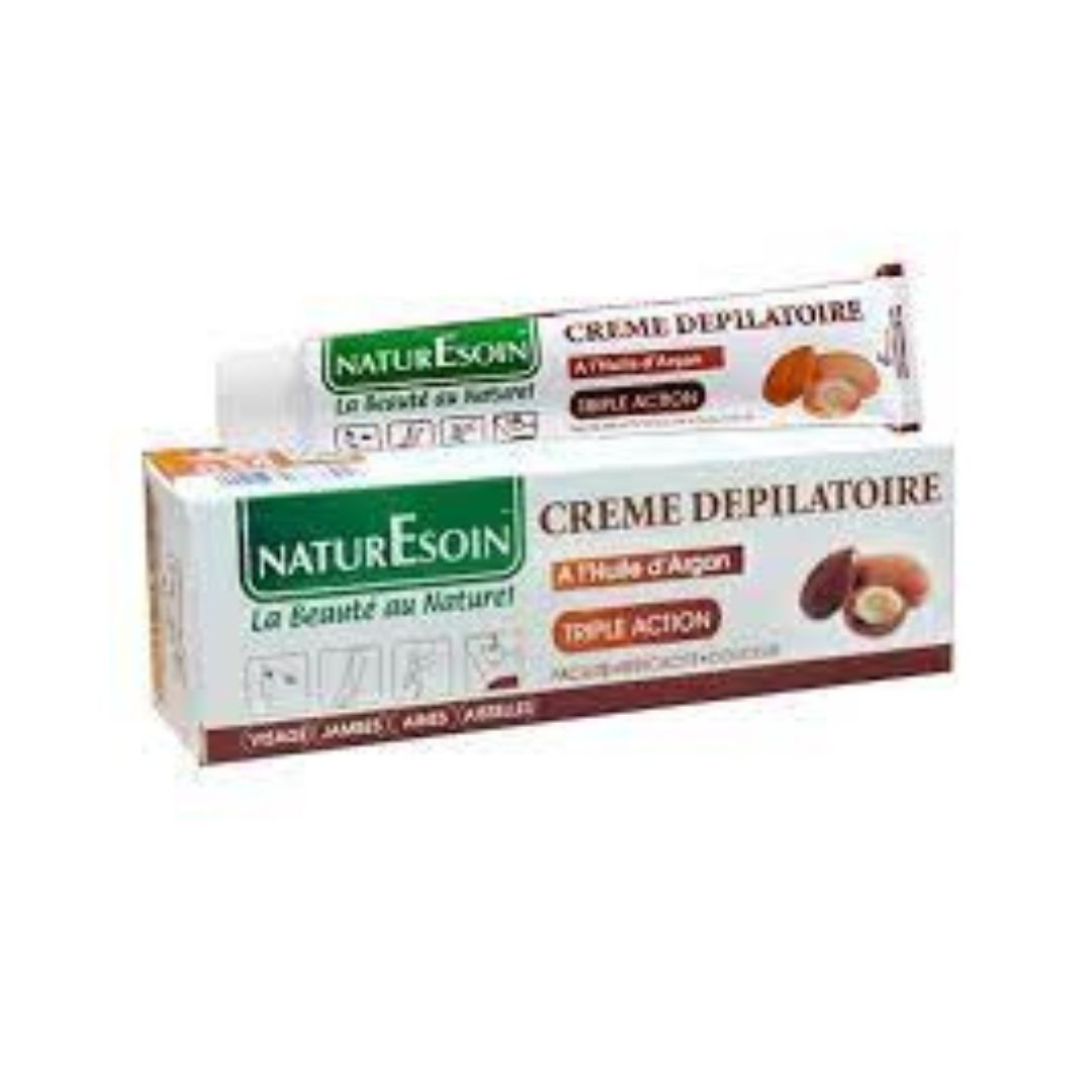 NATURESOIN Crème Dépilatoire 50ml – Huile d’argan