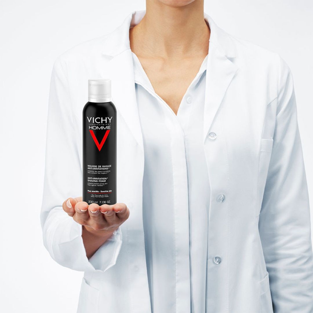 Vichy Homme Gel de Rasage Anti-Irritations Peau Sensible | 150ml