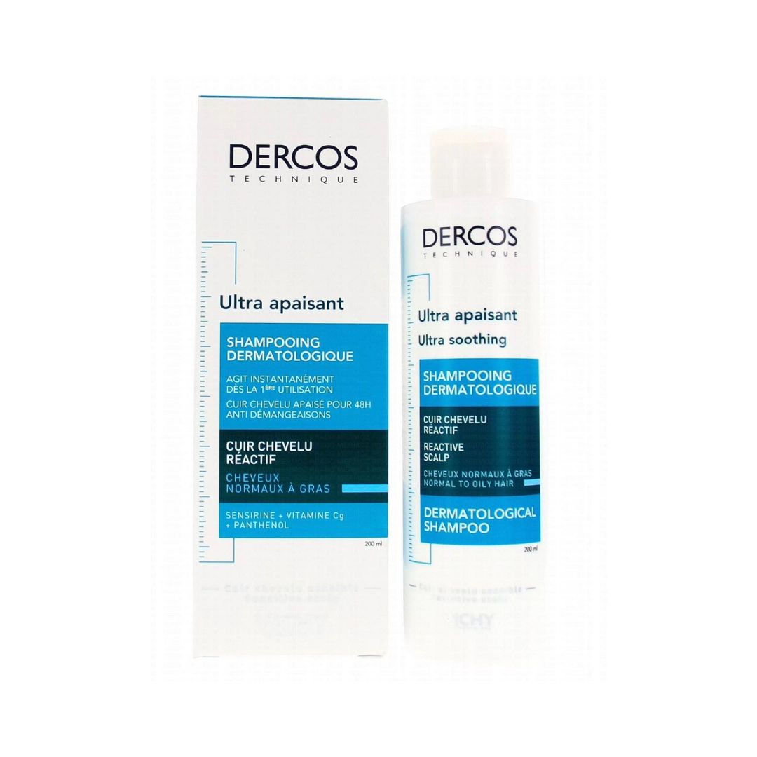Vichy Dercos Shampoing Ultra Apaisant Cheveux Normaux à Gras | 200ml