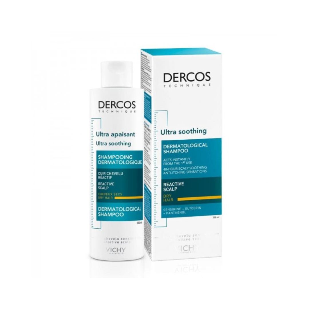 Vichy Dercos Shampoing Ultra Apaisant Cheveux Secs | 200ml