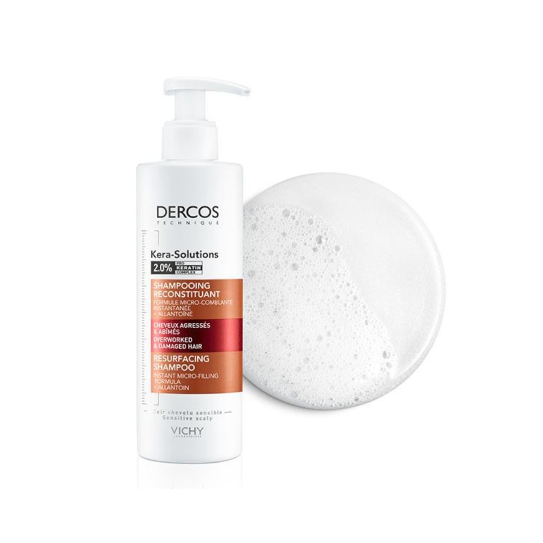 Vichy Dercos Kera-Solutions Shampoing Reconstituant Cheveux Secs et Abîmés | 250ml