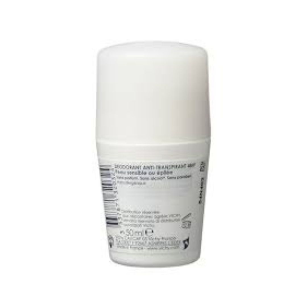 Vichy Dermo-Tolérance Déodorant Anti-Transpirant 48H Bille Peau Sensible ou Epilée | 50ml