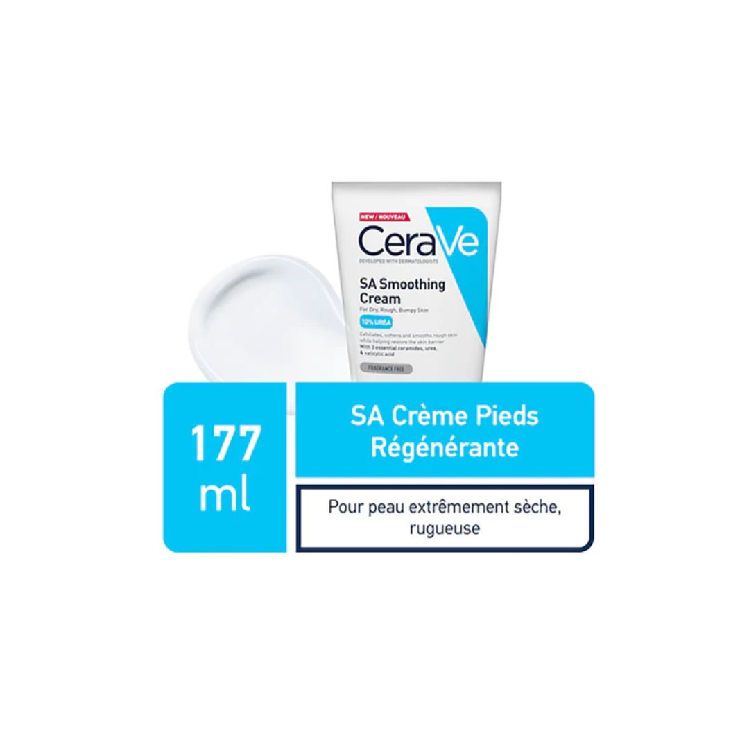 CeraVe SA Crème Anti-Rugosités Peau Sèche et Squameuse | 177ml