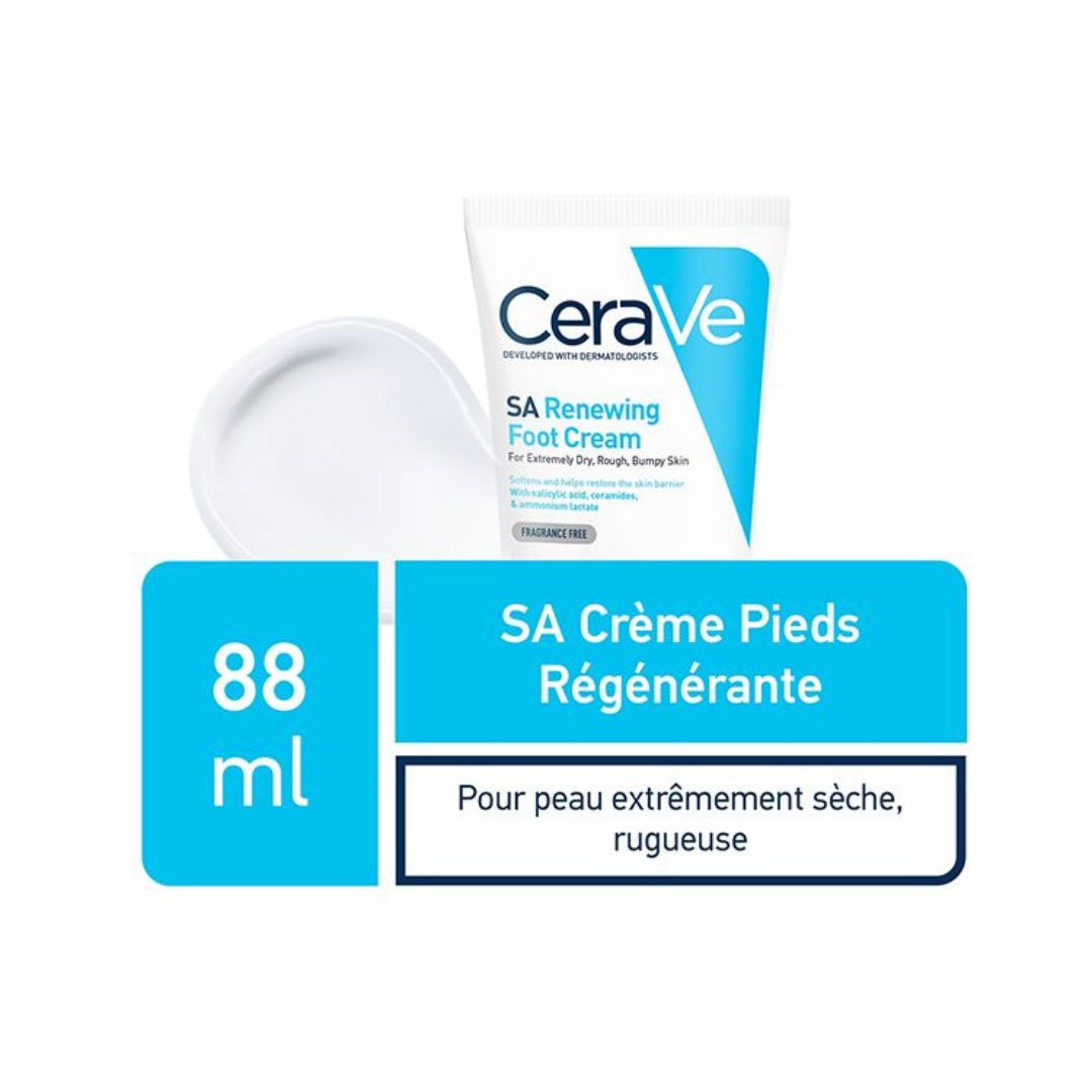 CeraVe SA Crème Régénérante Pieds Très Secs et Abîmés | 88ml