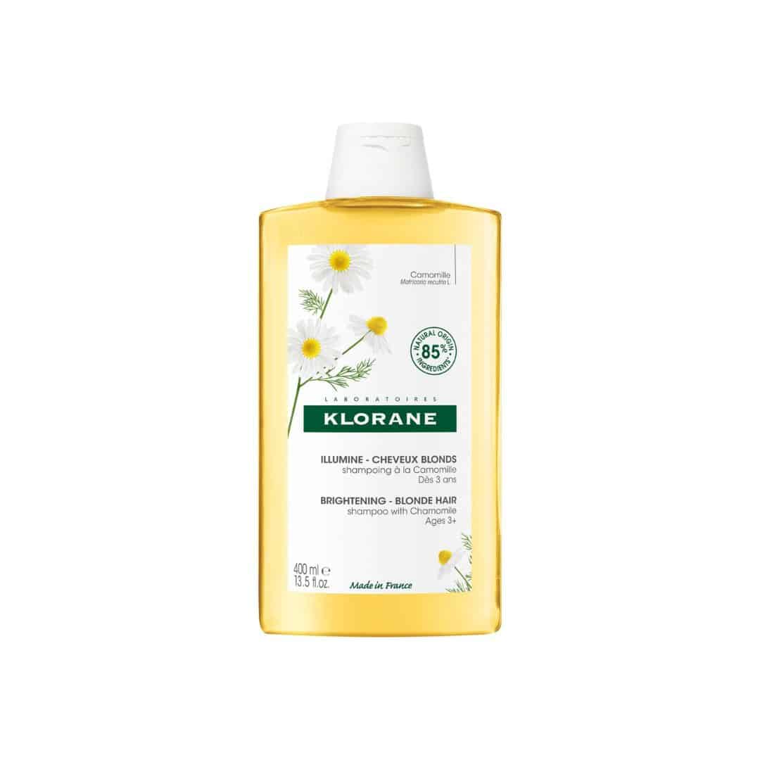 Klorane – Shampoing Reflets Blonds à la Camomille cheveux blonds à châtains – Éclaircissant