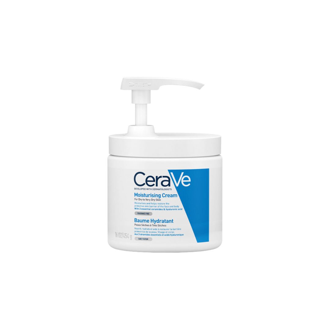 CERAVE BAUME HYDRATANT AVEC POMPE PEAU SÈCHE À TRÈS SÈCHE 454G