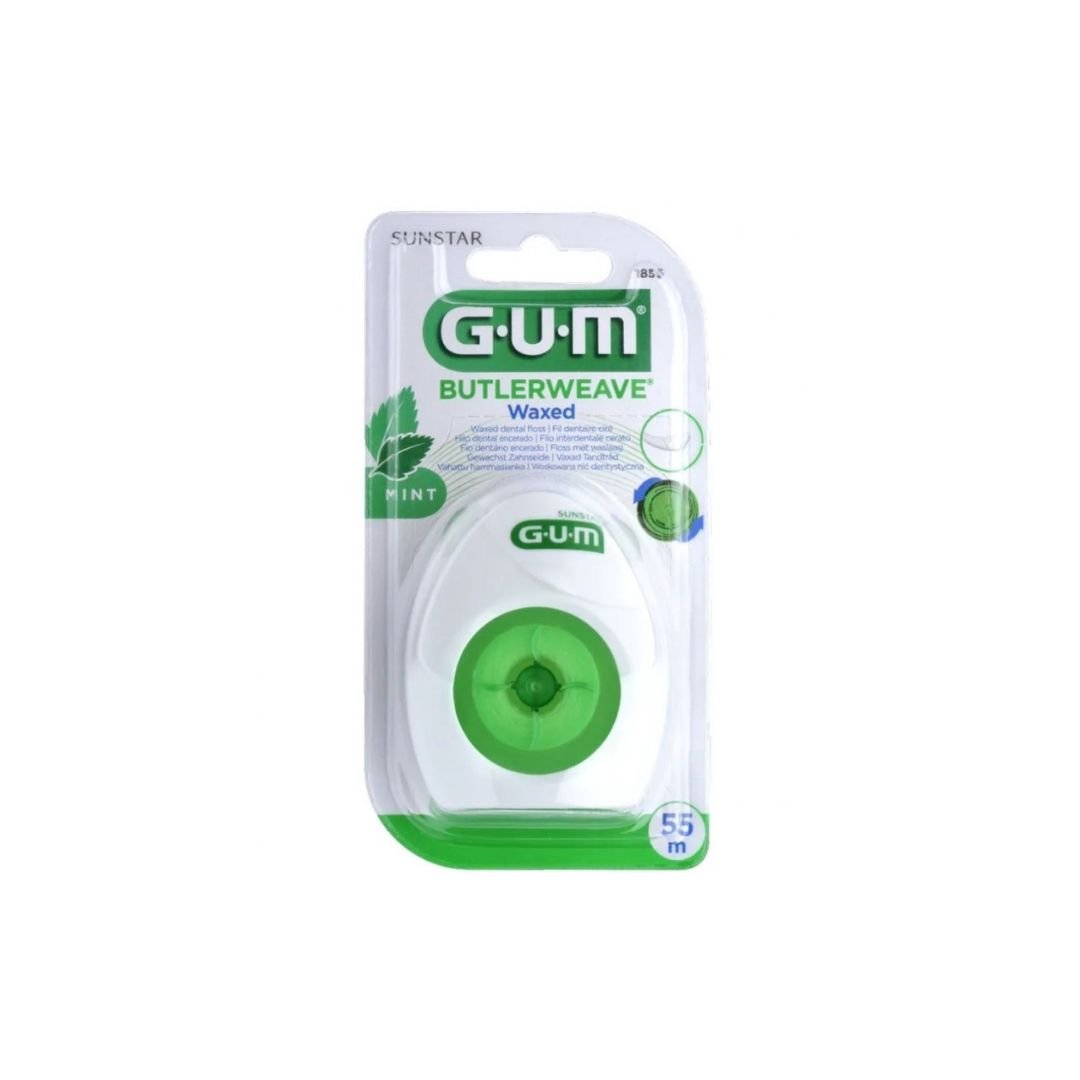 Gum Butlerweave Fil Dentaire Ciré Mentholé n°1855