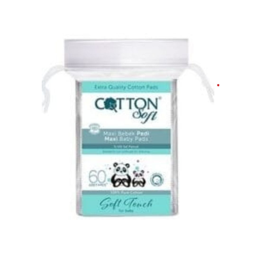 COTTON SOFT MAXI BABY PADS 100% 60 UNITES