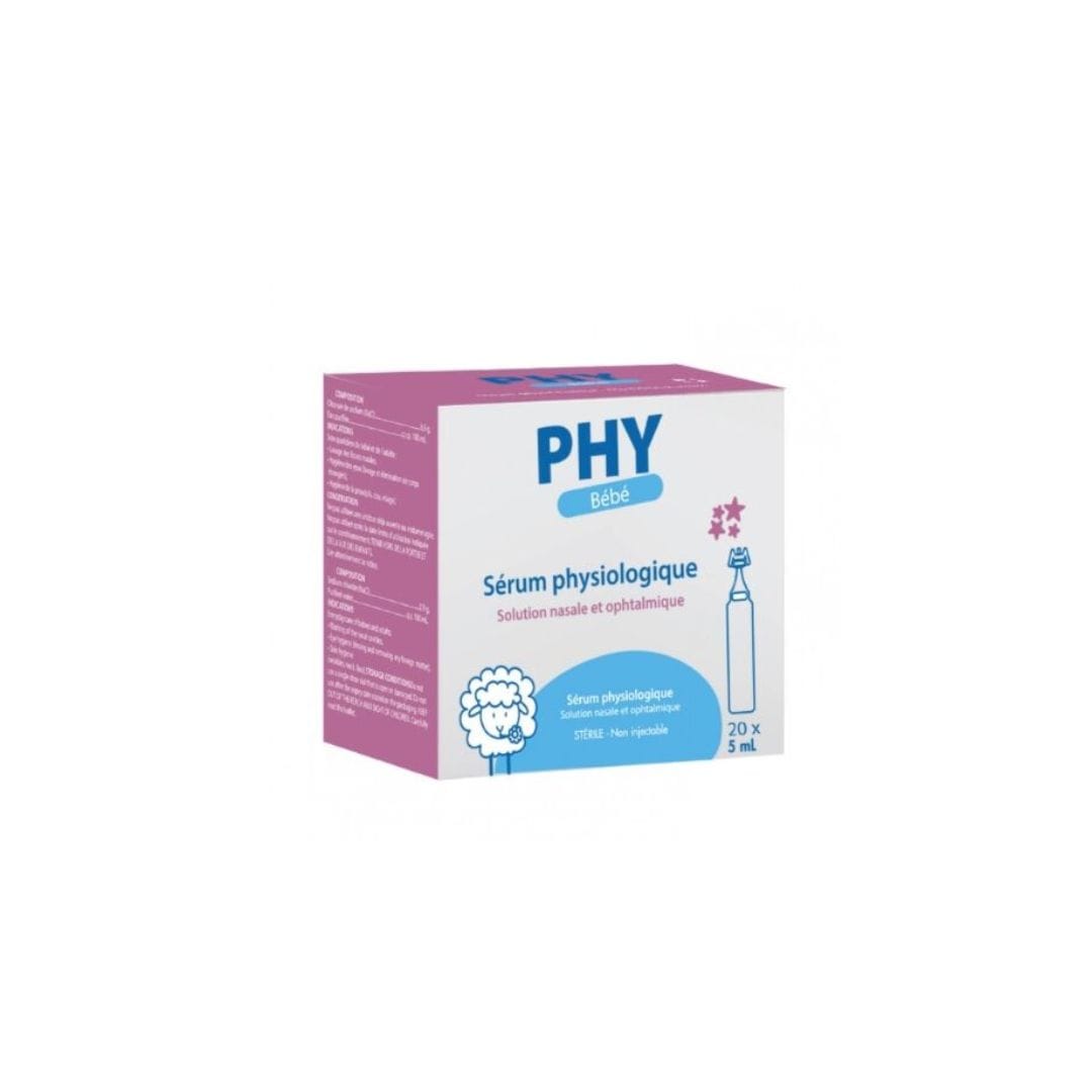 GILBERT phy BEBE SERUM PHYSIOLOGIQUE 5ML BTE DE 20