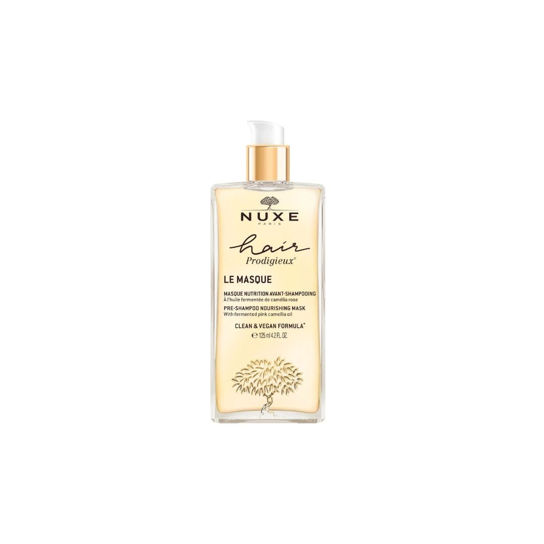 NUXE HAIR PRODIGIEUX Le Masque Nutrition Avant Shampooing 125ml – A l’ Huile Fermentée de Camélia Rose