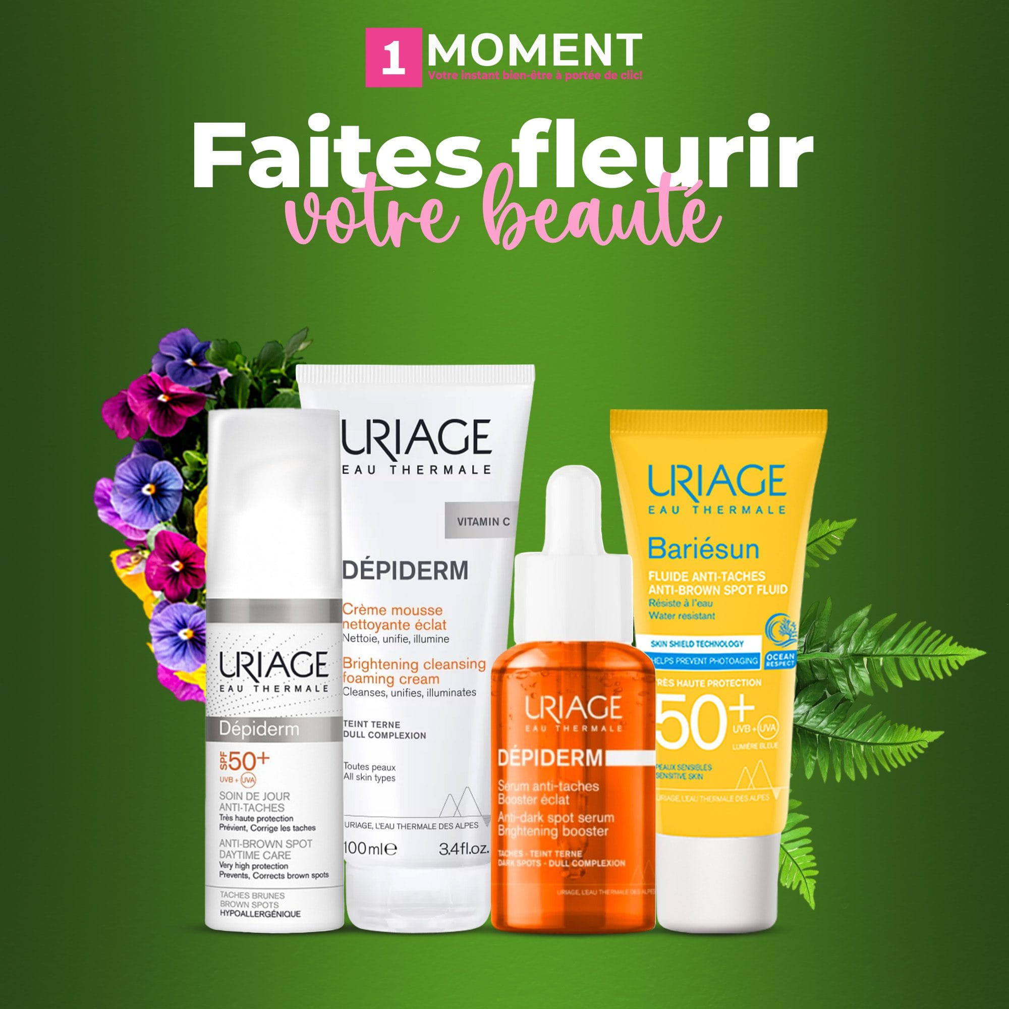 Uriage Routine Éclat & Anti-Taches – Jour & Nuit pour une Peau Uniforme et Lumineuse