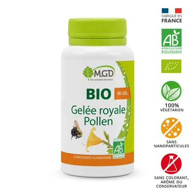 MGD BIO GELÉE ROYALE POLLEN 90 GÉLULES