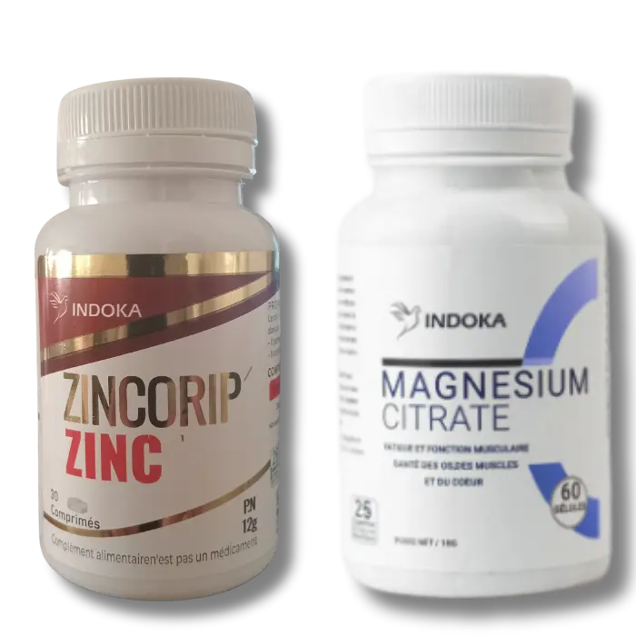 INDOKA PACK RELAX | ZINCORIP ZINC 30 COMPRIMES+MAGNESIUM CITRATE 60 GELULES