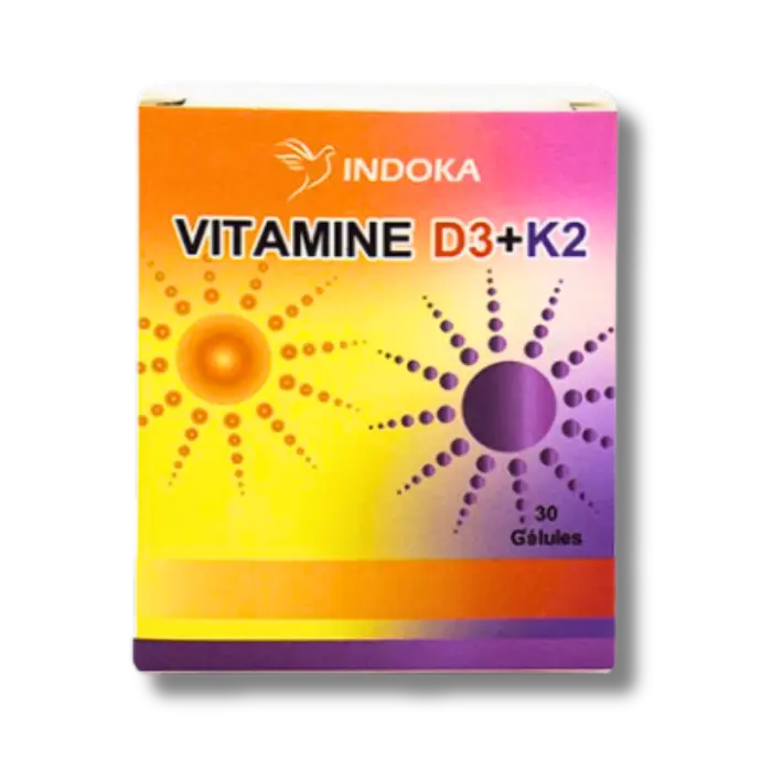 INDOKA VITAMINES D3 ET K2 – 30 Capsules