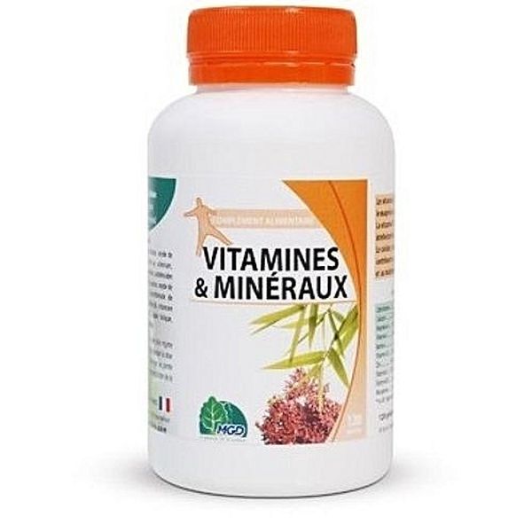 MGD VITAMINE ET MINERAUX PILLULIER 120 GELULES