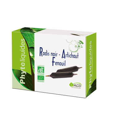 MGD RADIS NOIR ARTICHAUT FENOUIL BIO 10 AMPOULES