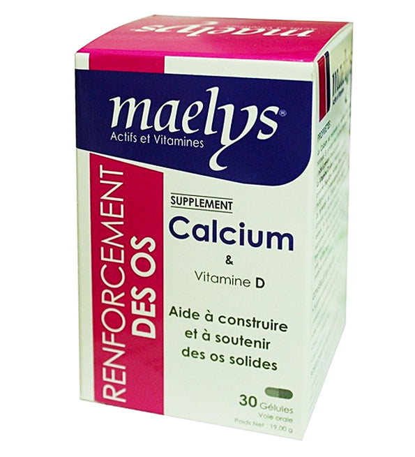 MAELYS CALCUIM ET VITAMINE D 30 GELULES