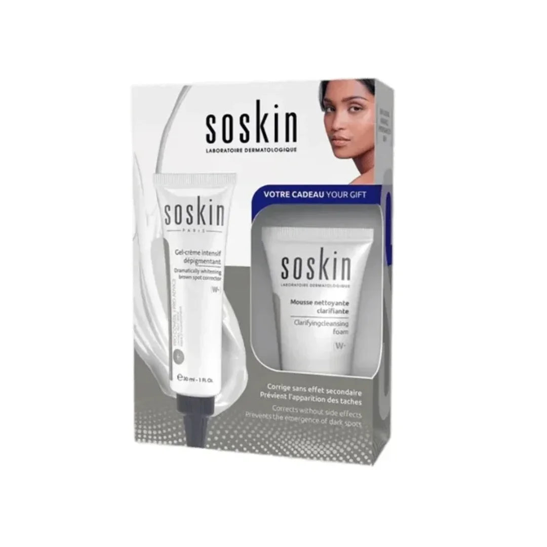 OFFRE Soskin Gel-Creme Intensif Depigmentant 30ml+Mousse NetT 30ml Pack