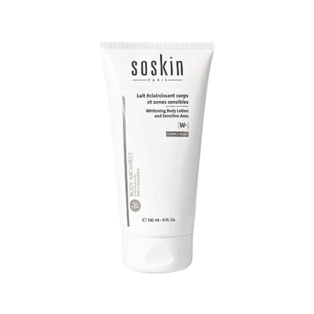 Soskin lait Eclaircissant W+ corps et zones sensibles (150 ml)