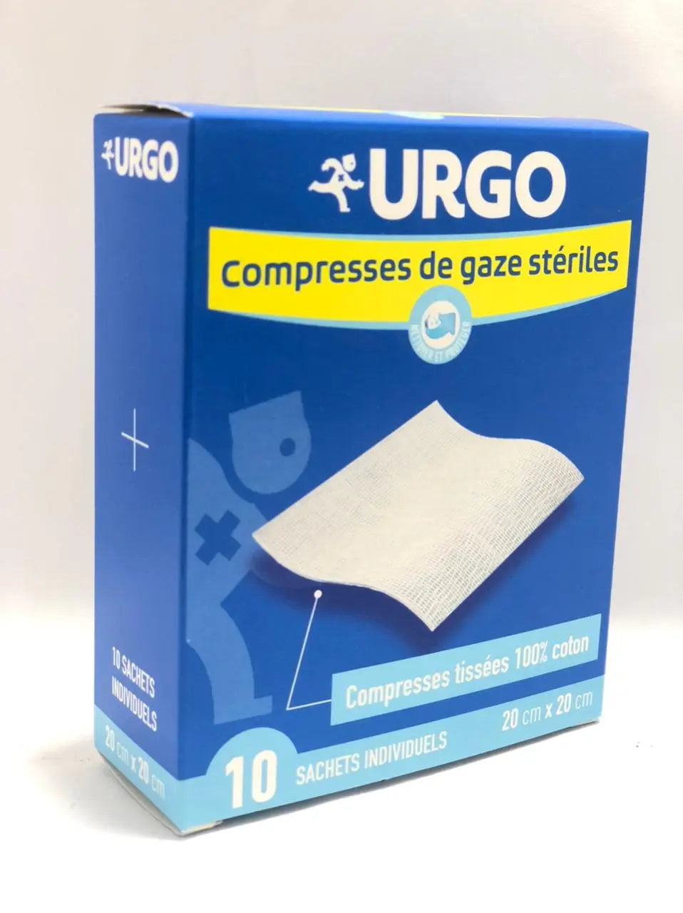 URGO COMPRESSES STÉRILES 20*20 BOITE DE 10