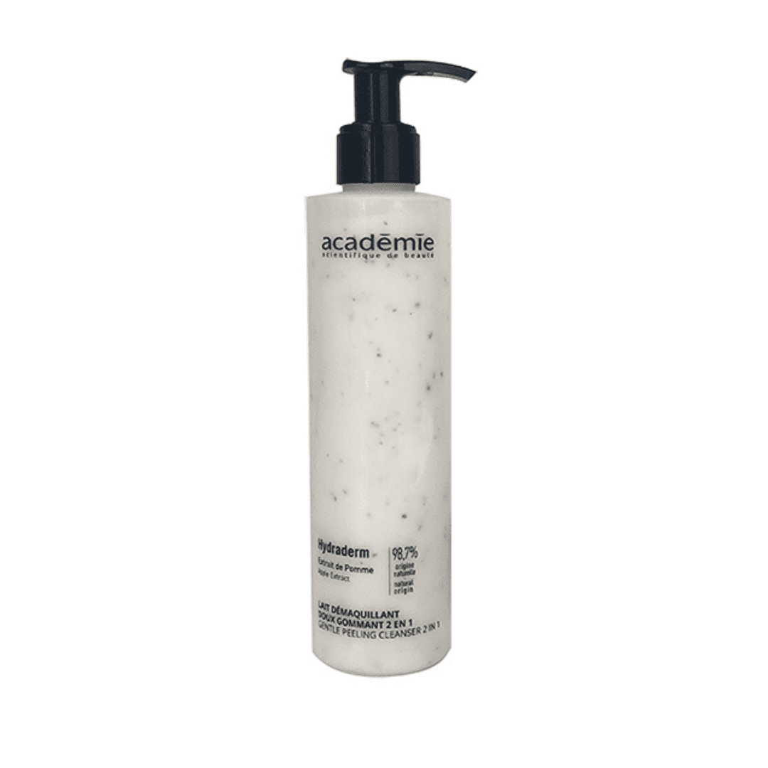 ACADEMIE HYDRADERM LAIT DEMAQUILLANT DOUX GOMMANT 2EN1 200ML REF 1000