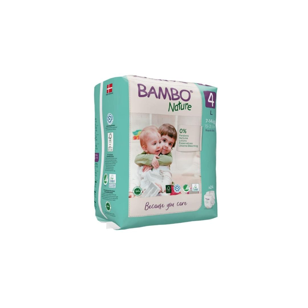 BAMBO NATURE COUCHE T4 ( 7-14KG ) 48 UNITÉS