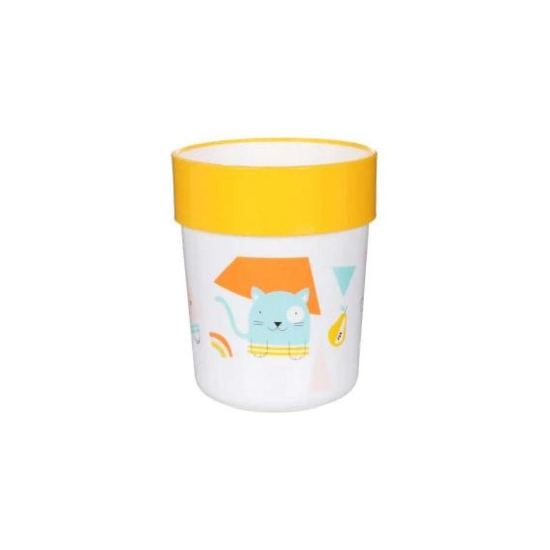 BEBE CONFORT VERRE EN PLASTIQUE JAUNE + 18 MOIS