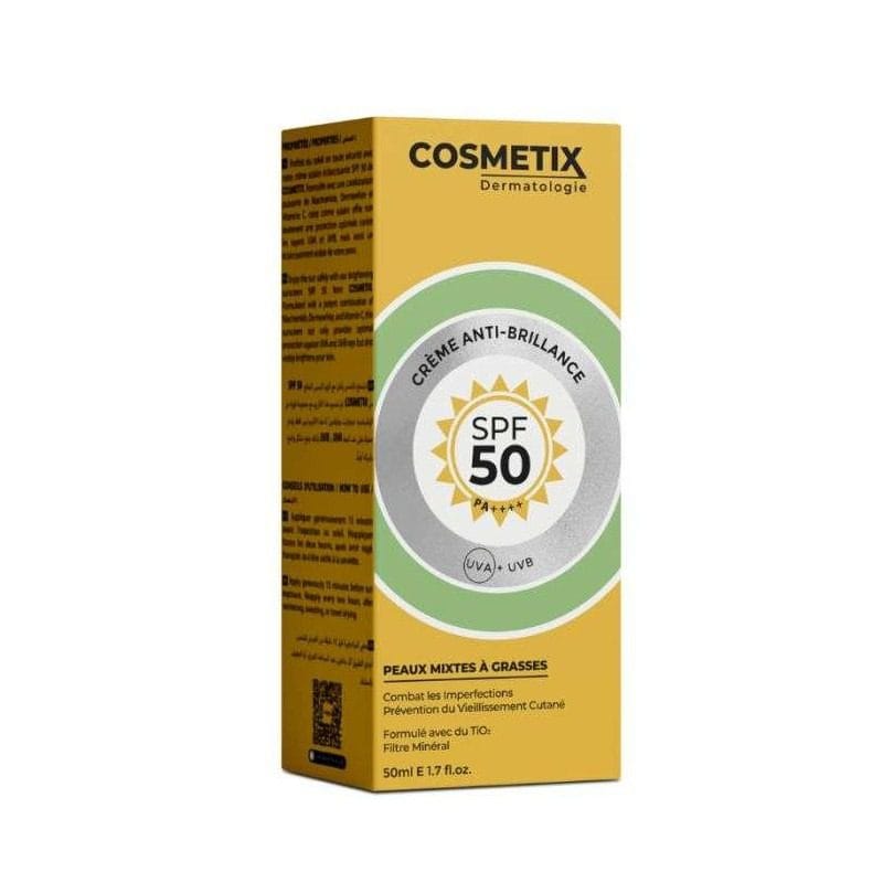 COSMETIX Crème Anti-Brillance Soin 2X1 SPF50+