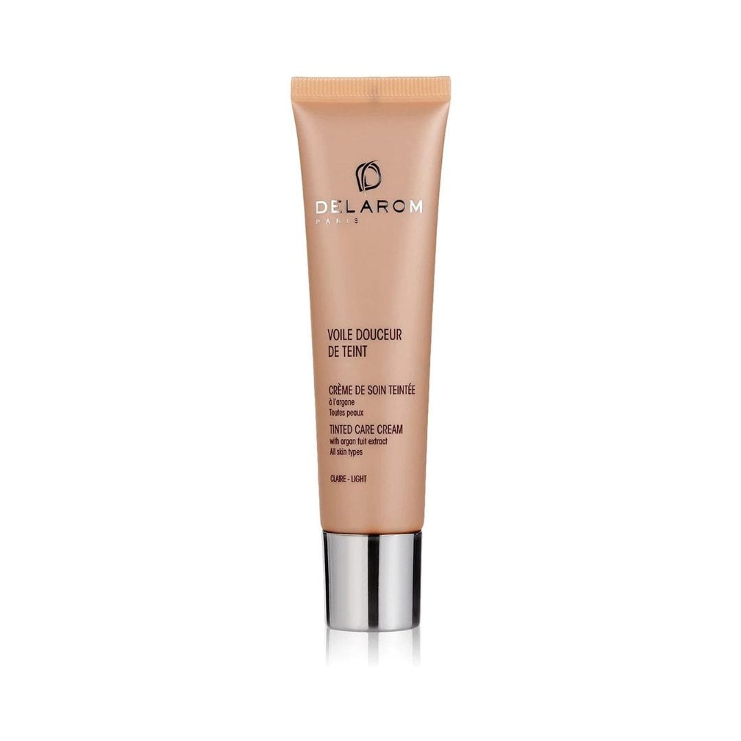 DELAROM VOILE DOUCEUR DE TEINT CRÀˆME DE SOIN TEINTEE À L’ARGANE TOUTES PEAUX – FONCEE 30 ML