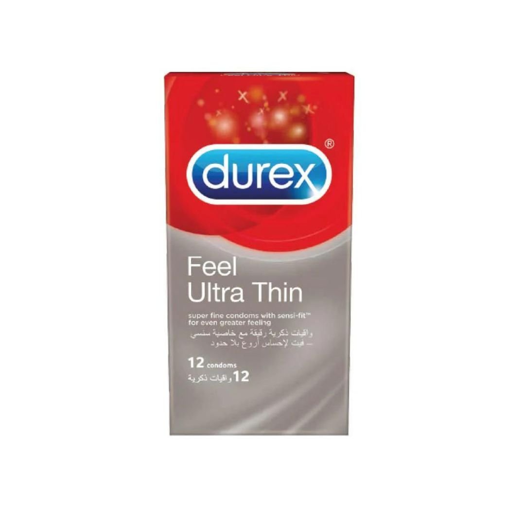 Durex Thin Feel Lubricated Condoms for Men – 10 Pieces