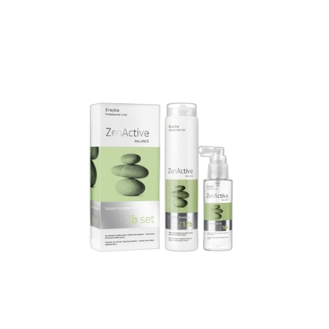 ERAYBA ZENACTIVE BALANCE TREATMENT OILY HAIR ZB SET (Shampoo 250ML et spray lotion 100ML )