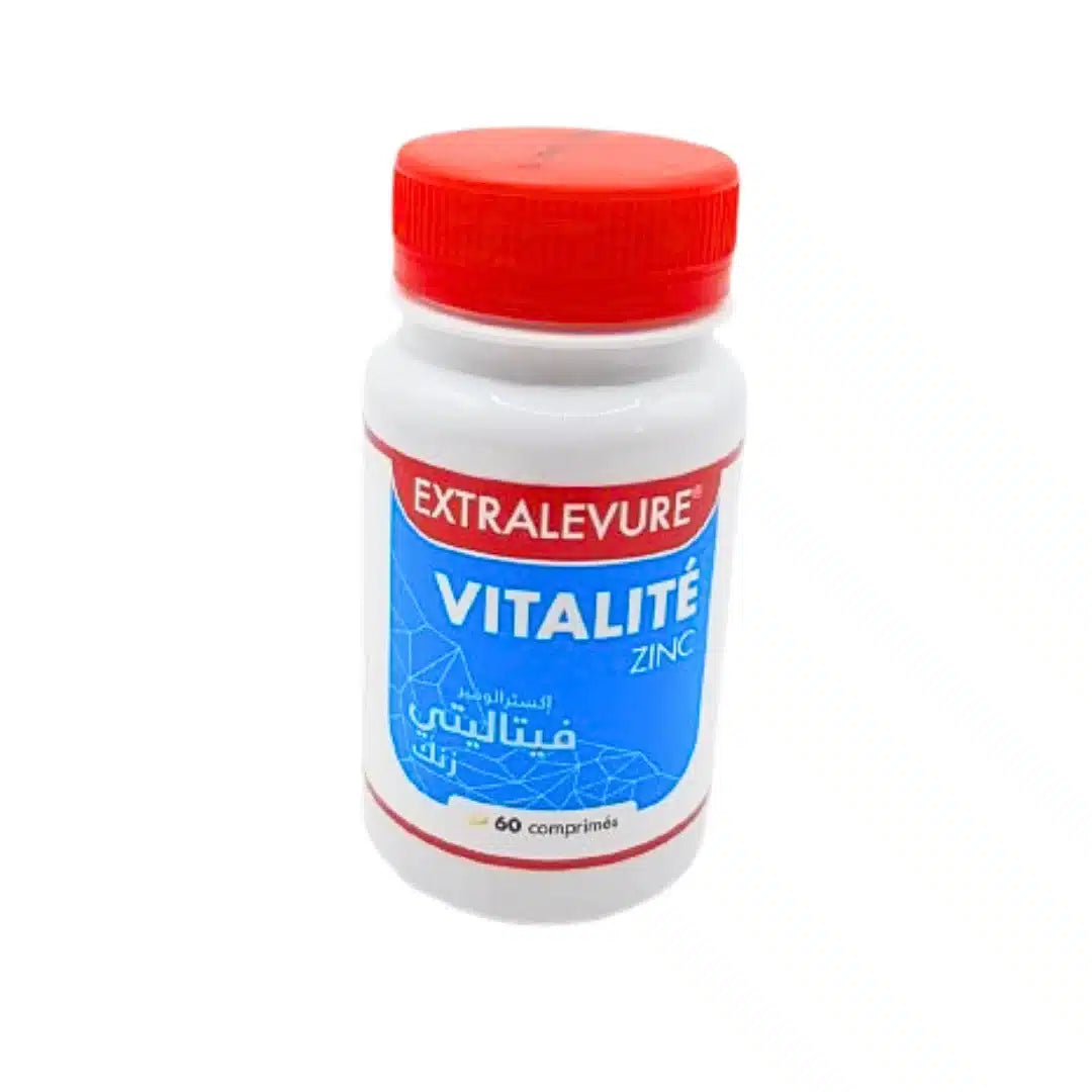 Extralevure Vitalite Zinc 60 Comprimés