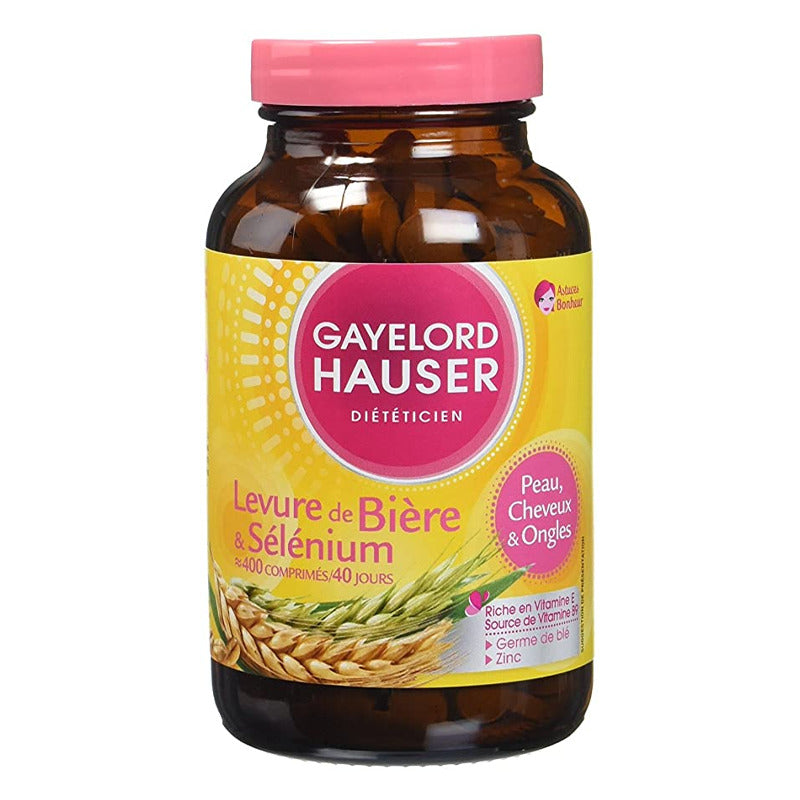 GAYELORD HAUSER LEVURE DE BIÈRE ET SÉLÉNIUM – 400 COMPRIMÉS