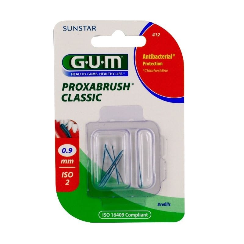 GUM Proxabrush Classic 0.9mm recharge 412×8
