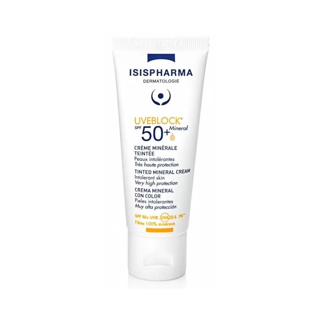 ISISPHARMA UVEBLOCK 50+ CRÈME MINÉRALE TEINTÉE 40ML