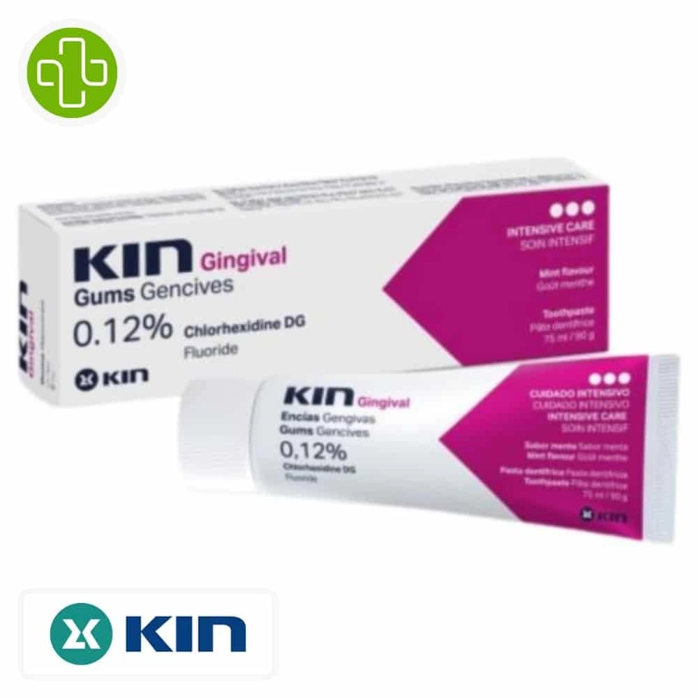 KIN – Gingival Dentifrice Gencives 0,12% Chlorhexidine Soin Intensif – 75ml