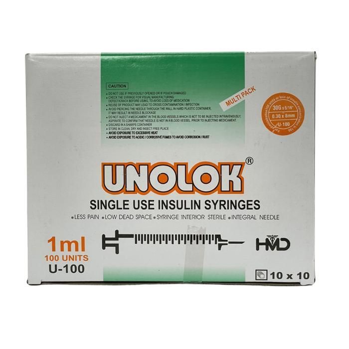 UNOLOK SERINGUE INSULINE 1ML BTE 100