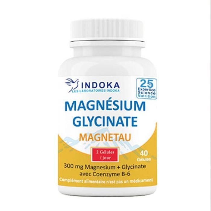 INDOKA MAGNESIUM GLYSINATE MAGNETAU 40 GELULES 300MG