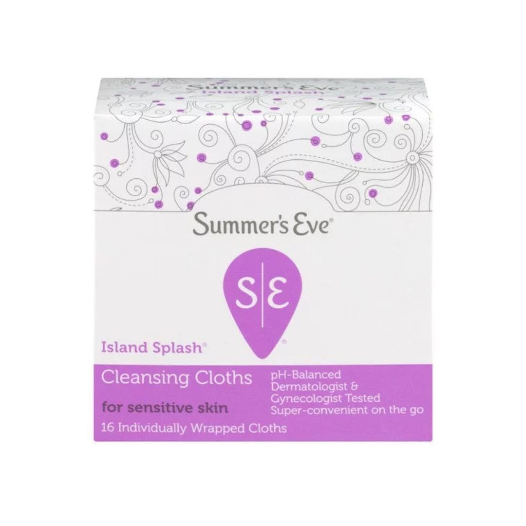 SUMMER’S EVE ISLAND SPLASH CLEANSING CLOTHS 16 UNITE