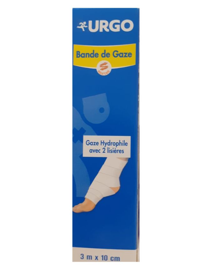 URGO BANDE DE GAZE 3Mx10CM