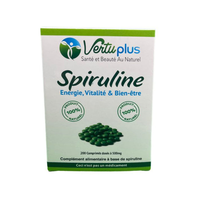 VERTUPLUS SPIRULINE 200 COMPRIMES