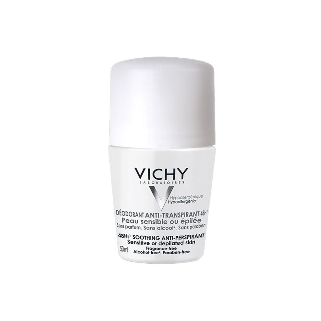 Vichy Dermo-Tolérance Déodorant Anti-Transpirant 48H Bille Peau Sensible ou Epilée | 50ml