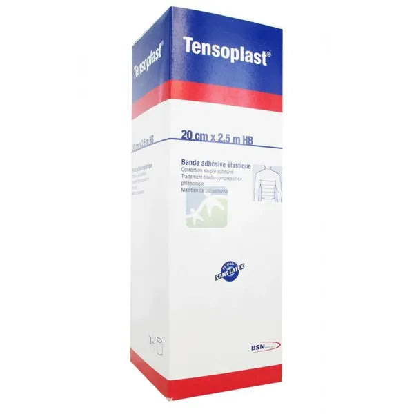 TENSOPLAST BANDE ADHÉSIVE ÉLASTIQUE 20CM x 2,5M