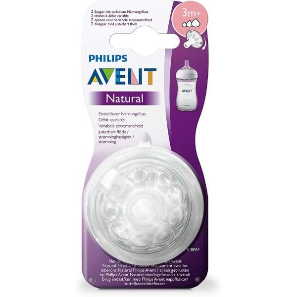 AVENT TETINE NATURAL 3M+ SCF045/27